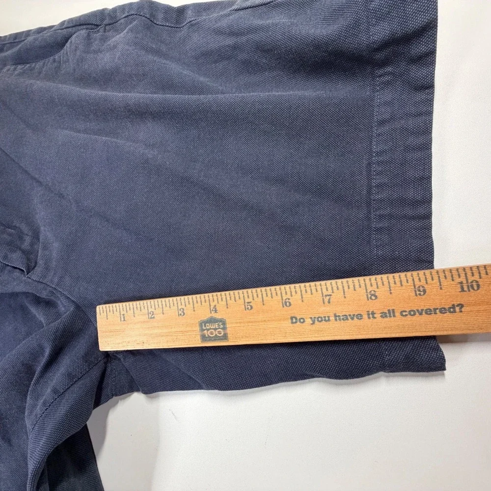 Ted Baker Jamaica Chino Shorts Men 38 Navy Blue Cotton Stretch Micro Texture - Picture 9 of 10